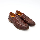 AMBITIOUS MOCASSINO 13479-7264 INTRECCIO MARRONE